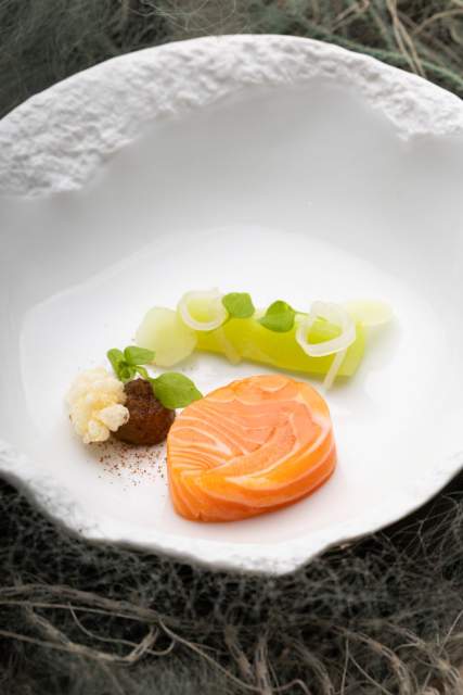 Plat · Restaurant étoilé Lac Léman, Rhône-Alpes · Séchex-Nous