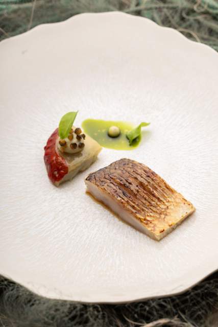 Plat · Restaurant étoilé Lac Léman, Rhône-Alpes · Séchex-Nous