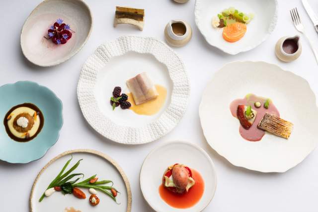 Plat · Restaurant étoilé Lac Léman, Rhône-Alpes · Séchex-Nous